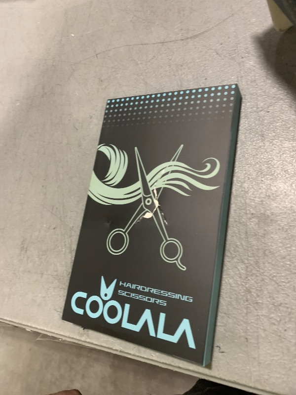 Photo 1 of COOLALA Stainless Steel Hair Cutting Scissors 6.5 Inch Hairdressing Razor Shears Professional Salon Barber Haircut Scissors, One Comb Included, Home Use for Man Woman Adults Kids Babies