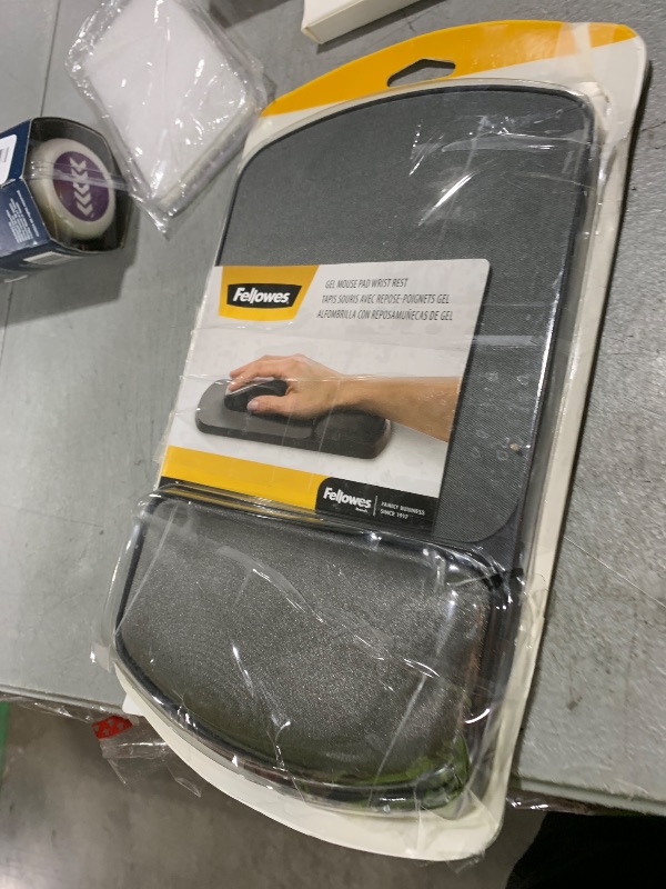 Photo 1 of Fellowes Gel Mouse Pad Wrist Support - Graphite (91741)
