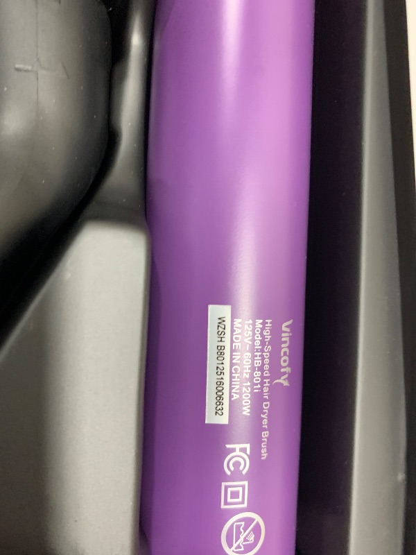 Photo 1 of Vincofy 7-in-1 Hair Dryer Brush and Hair Styler Set – Fast Drying, Curling, Straightening & Volumizing – Hot Air Styling Tool with No Heat Damage – for All Hair Types – Lavender