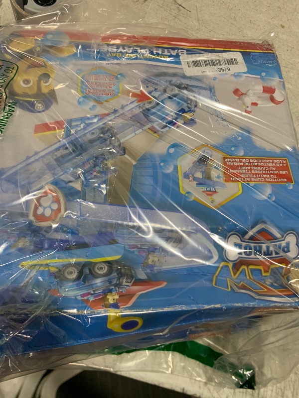 Photo 1 of PAW Patrol, Adventure Bay Bath Playset with Light-up Chase Vehicle, Bath Toy for Kids Aged 3 and up