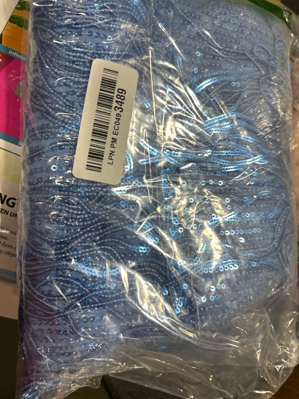 Photo 1 of Madam Uniq Women Tassel Formal Dress Strap Sequin Mini Elegant Evening Prom Party Club Dance Gown (Blue,L)