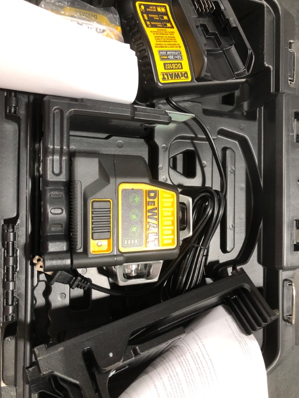 Photo 1 of DEWALT 12V MAX Laser Level, Green Line Laser, 3-Way, 360 Degree Professional Laser, Cordless/Rechargeable (DW089LG)