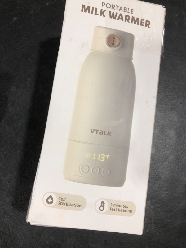 Photo 1 of Portable Bottle Warmer for Travel, 17.5 OZ Large Capacity Baby Milk Warmer for Breast Formula and Water with Fast Heating & Faster Charger Baby Bottle Warmer On The Go for Car, Airplane