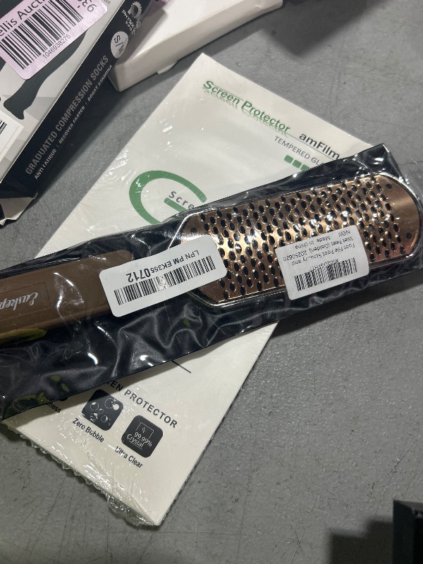 Photo 1 of Foot File Foot Scrubber Pedicure - Callus Remover for Feet Easkep Professional Grater Rasp Foot Scraper Corns Callous Removers Cracked Dead Skin Remover for Dry and Wet Feet (Golden)