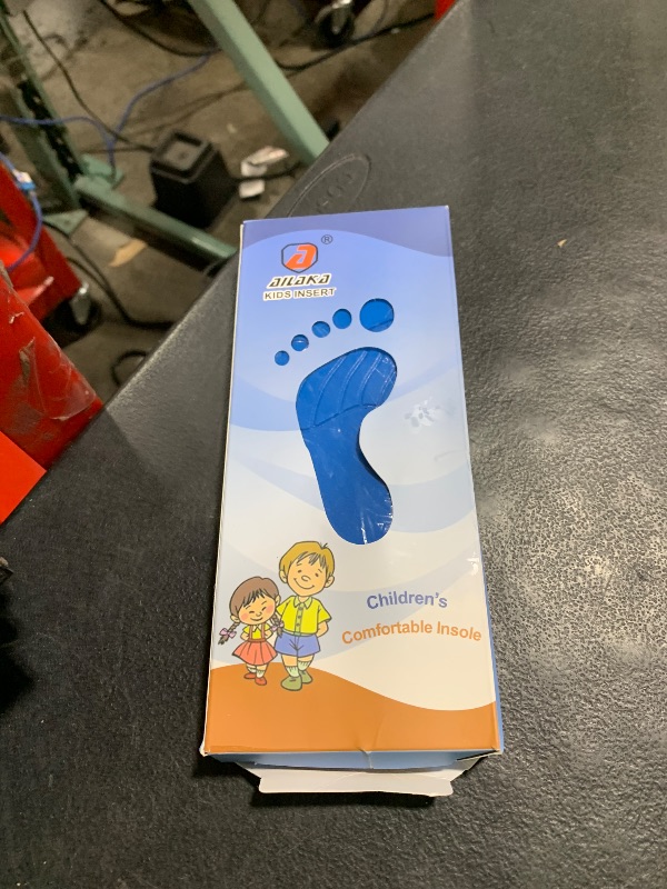 Photo 1 of Ailaka Kids Orthotic Cushioning Arch Support Shoe Insoles, Children Pu Foam Inserts for Flat feet, Plantar Fasciitis, Feet Heel Pain Relief Blue