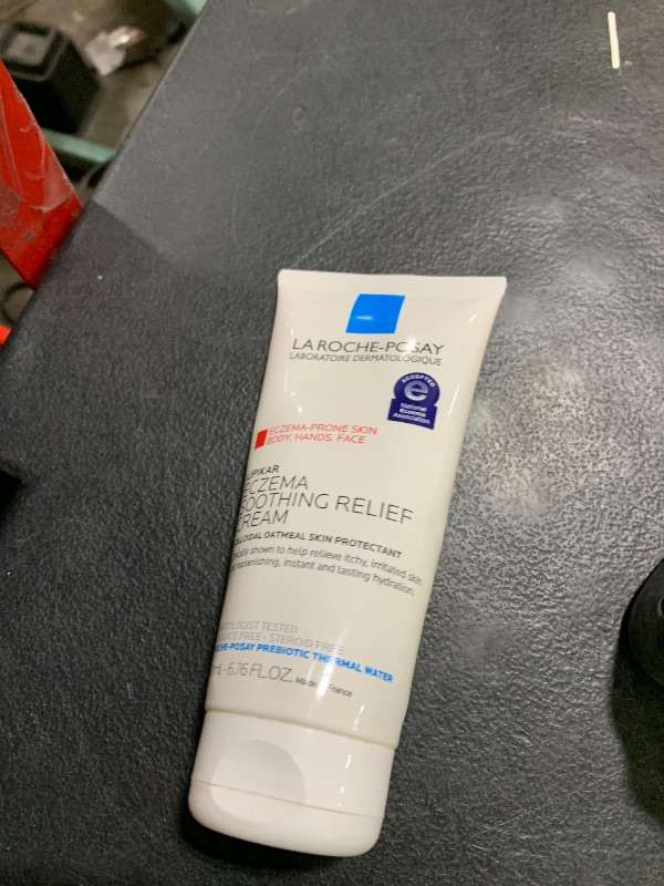 Photo 1 of La Roche-Posay Lipikar Soothing Relief Eczema Cream, Face and Body Lotion For Eczema and Sensitive, Dry Skin, Moisturizer with Colloidal Oatmeal to Relieve Irritation