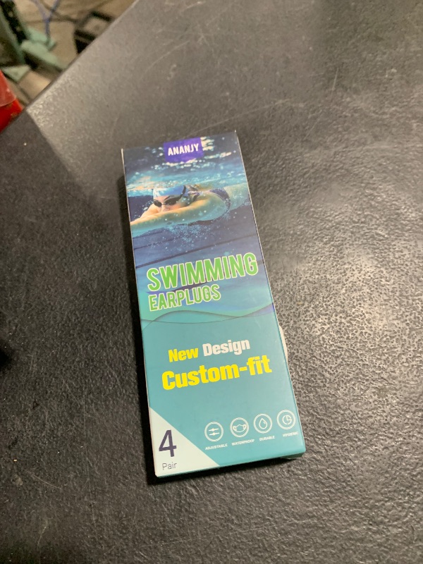 Photo 1 of Waterproof Swimming Ear Plugs for Adults - 4 Pairs of Reusable Soft Silicone Swim Earplugs,Perfect for Surfing, Diving,Pool,Showering and Other Water Sports - Keep Water Out and Ear Protection