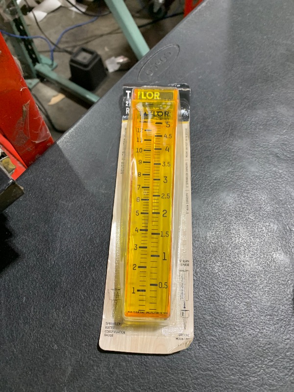 Photo 1 of Taylor 2715 2-in-1 Rain Gauge and Sprinkler Gauge, Measure and Monitor Precipitation, Easy to Read for Backyard, Patio, Garden, and Lawn, Yellow
