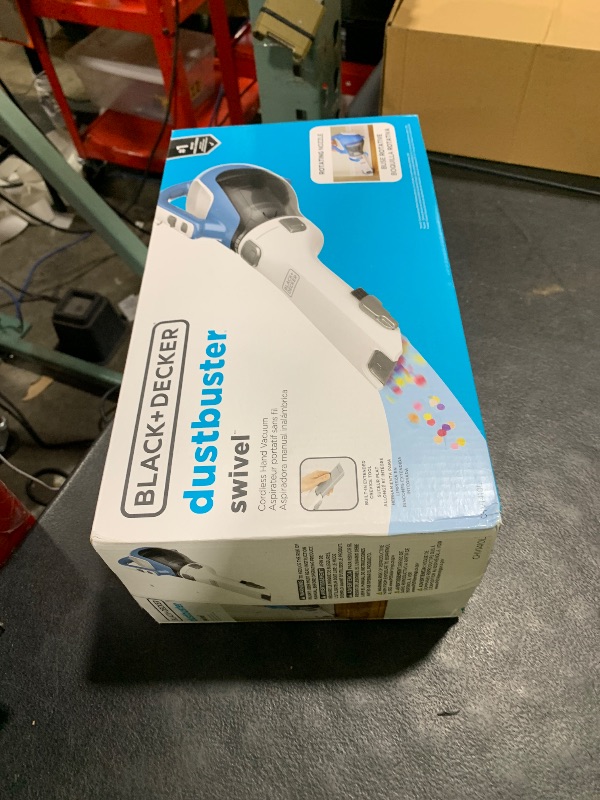 Photo 1 of BLACK+DECKER dustbuster AdvancedClean Cordless Handheld Vacuum, Compact Home and Car Vacuum with Crevice Tool (CHV1410L)