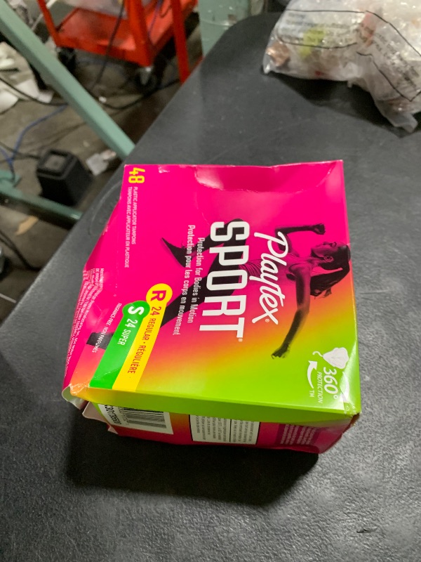 Photo 1 of Playtex Sport Tampons Multipack (24ct Regular/24ct Super), Fragrance-Free - 48ct | Tampons Regular and Super, Playtex Tampon Multipack, Feminine Care with 360 Leak Defense