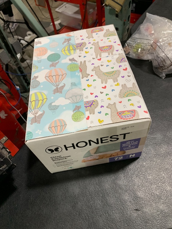 Photo 1 of The Honest Company Clean Conscious Diapers for Delicate Skin | Up to 100% Leakproof | Hypoallergenic, Fragrance Free | Gender Neutral | Club Box, Size Newborn, 72 Count (Prints May Vary)
