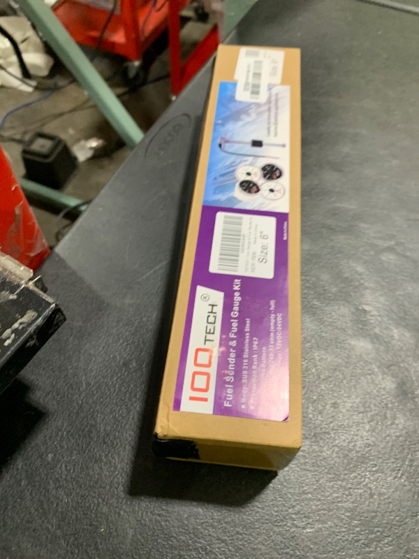 Photo 1 of 100TECH High Resolution Marine Fuel Sending Unit with Gauge 6"(150mm) SUS316 Stainless Steel Fuel Water Level Sender Unit and Gauge for Boat Truck RV 240-33ohm