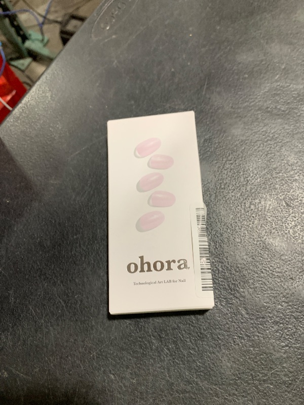 Photo 1 of ohora Semi Cured Gel Nail Strips (N Glazed Donut) - White, Solid, Works with Any UV/LED Lamps, Salon-Quality, Long Lasting, Easy to Apply & Remove - Includes 2 Prep Pads, Nail File & Wooden Stick