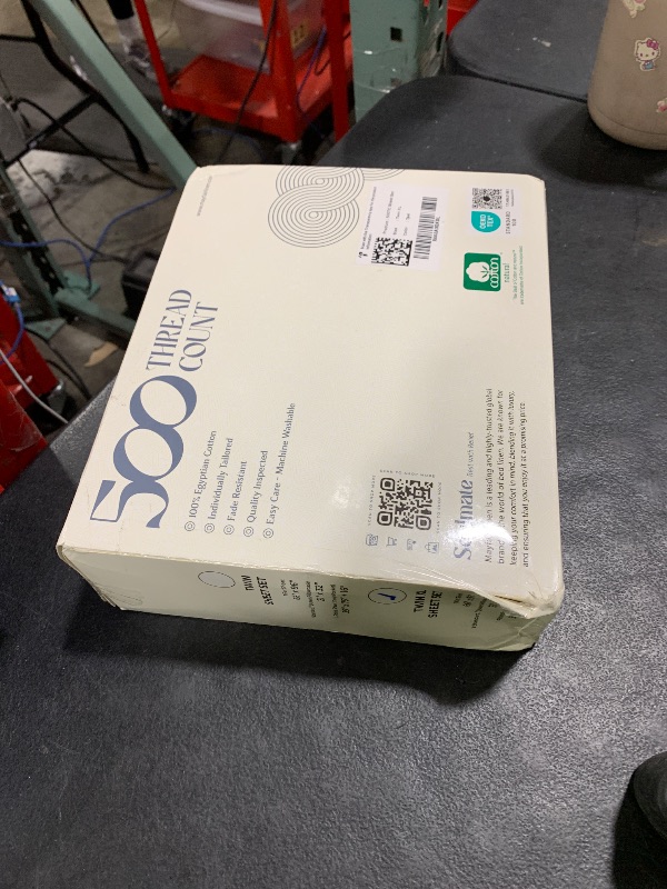 Photo 1 of Mayfair Linen 500 Thread Count Twin XL Cotton Sheets - 3 PC Twin XL Size Bed Sheet Set Cotton (Teal), Soft, Cooling, Sateen Hotel-Quality 16" Deep Pocket Bedsheet for Hot Sleepers (Fits 18" Mattress)