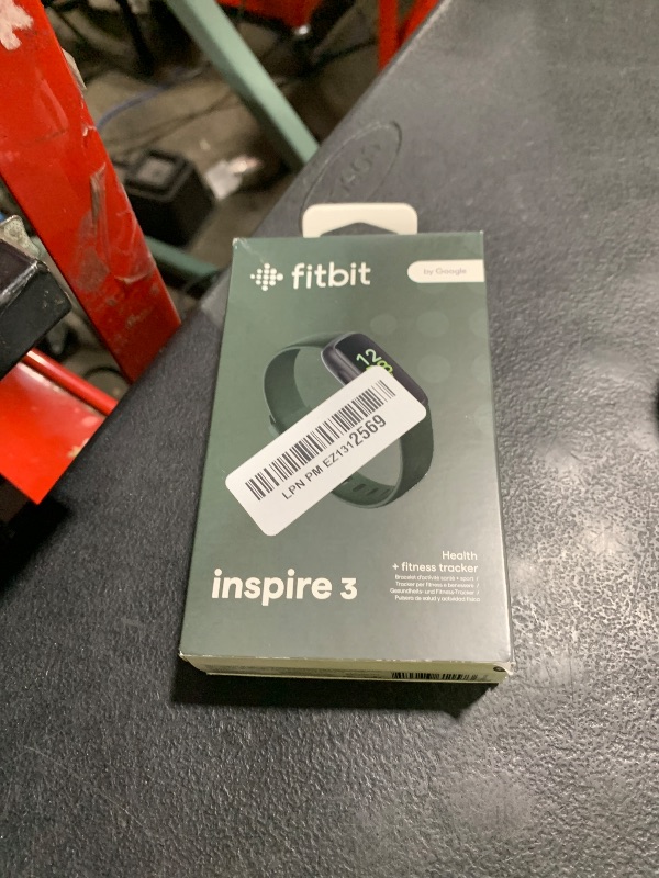 Photo 1 of Fitbit Inspire 3 Health &-Fitness-Tracker with Stress Management, Workout Intensity, Sleep Tracking, 24/7 Heart Rate and more, Midnight Zen/Black One Size (S & L Bands Included)