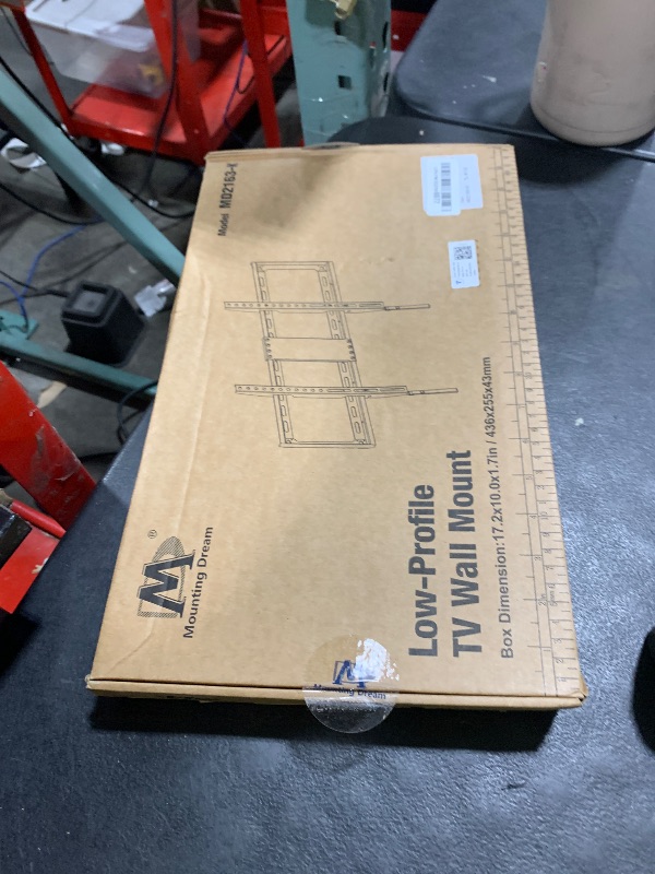 Photo 1 of Mounting Dream TV Mount Fixed for Most 42-84 Inch Flat Screen TVs, TV Wall Mount Bracket up to VESA 600 x 400mm and 132 lbs - Fits 16"/18"/24" Studs - Low Profile and Space Saving MD2163-K