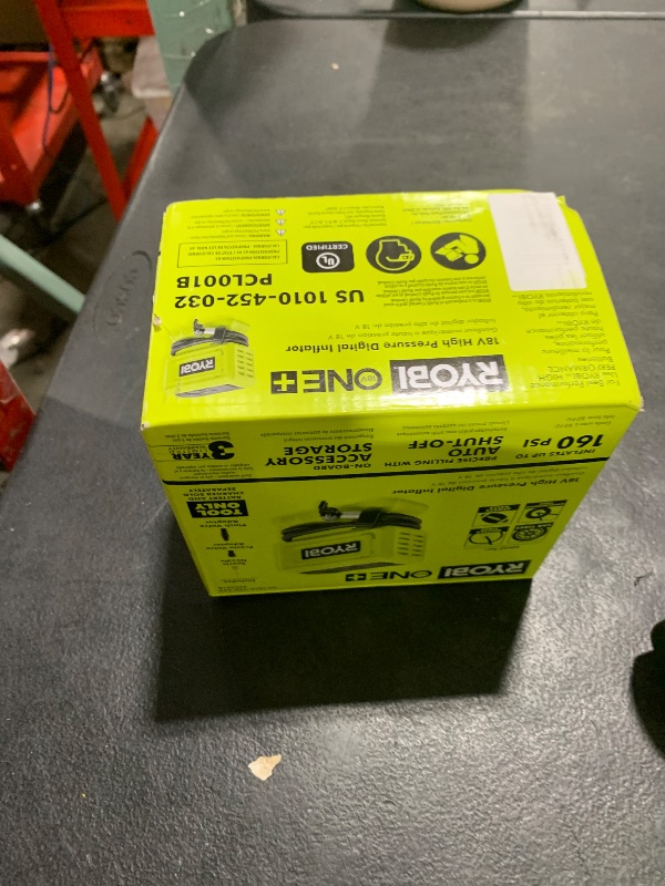 Photo 1 of Ryobi RPI18-0 High Pressure Compressor Battery 18V 11 Bar 160 PSI Body Only