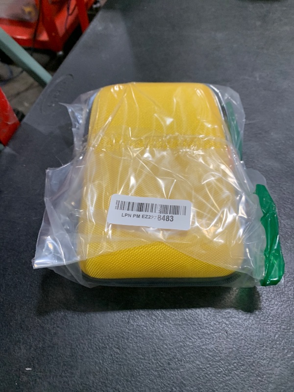 Photo 1 of Bright Yellow Hard Shell Electronic Organizer Carrying Case - Shockproof Large Storage Case for Hard Drive, Phone, Power Bank, Charger, Earbuds - Zipper Pouch Gadget Bag for Business, Travel