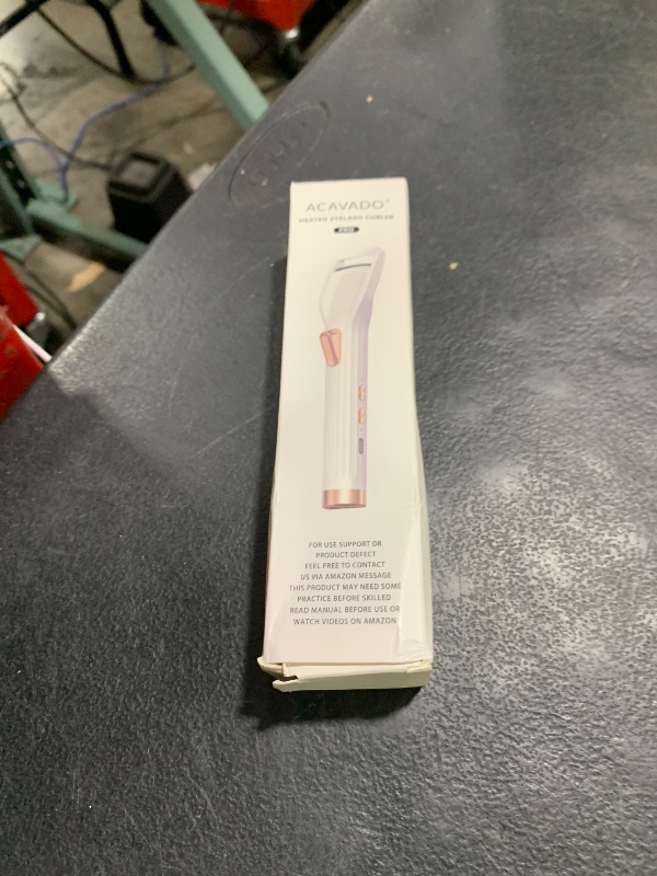 Photo 1 of Heated Eyelash Curler - Fast Heat up in 8s - 24 Hours Long Lasting - Rechargeable Electric Eyelash Curler with Type-C, 2 Heat Modes, Anti-Burn Eyelid, White-AB