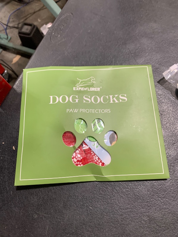 Photo 1 of EXPAWLORER Anti Slip Dog Socks to Prevent Licking Paws, Dog Shoes for Hot Pavement, Dog Booties for Small Medium Large Senior Dogs, Traction Control Dog Boots & Paw Protectors for Hardwood Floors-Red