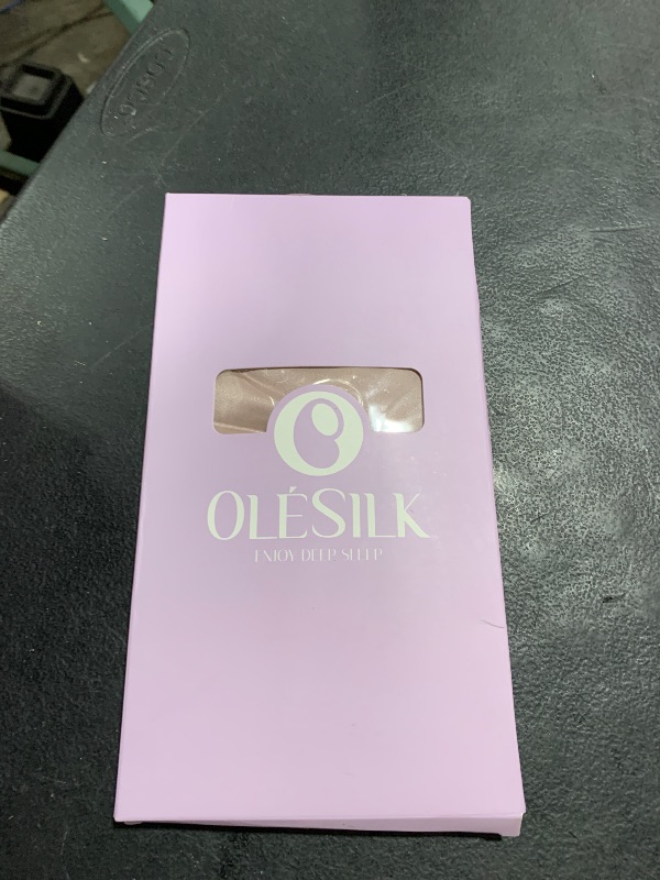 Photo 1 of Silk Sleep Mask Soft Pressureless: 100% Mulberry Silk for Eye Skin Anti Wrinkles, Large Size for Total Blackout, Adjustable Wide Velcro Ear Cover
