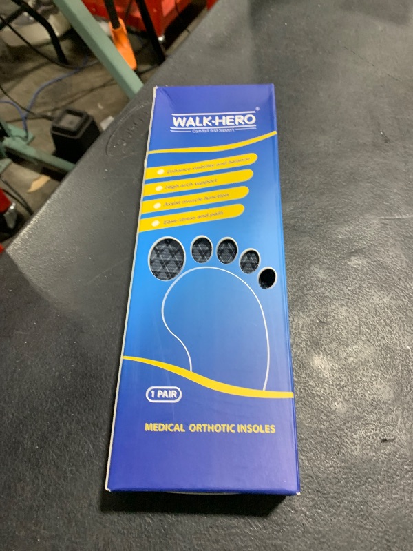 Photo 1 of Walkhero Orthotic Insoles for Plantar Fasciitis, High Arch Support Inserts, Everyday Comfort and Support for Work Boots and Casual Shoes (Mens 8-8 1/2 | Womens 10-10 1/2 Gray)