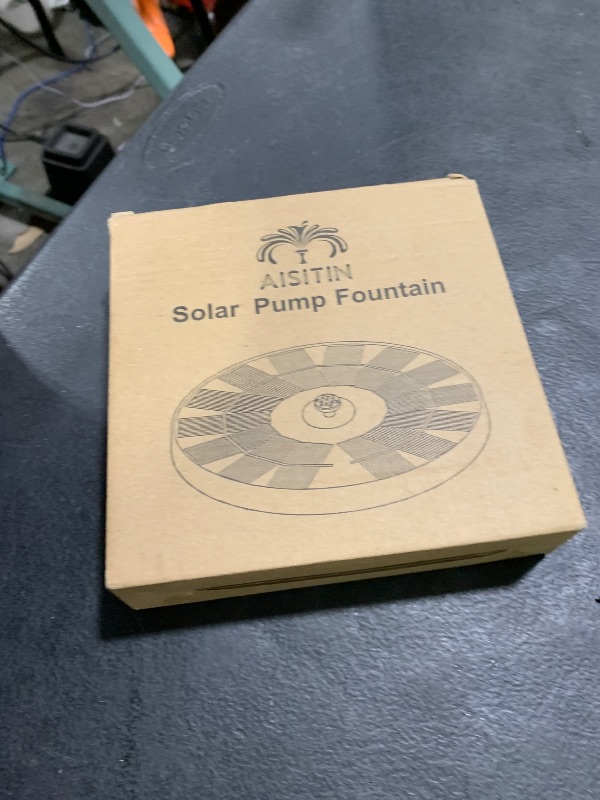 Photo 1 of AISITIN Solar Fountain Pump 2.5W, 6.7" Solar Powered Water Fountain Pump for Bird Bath, solar pump for fountain with 6 Nozzles for Garden, Ponds, Pool, Fish Tank, Outdoor and Aquarium