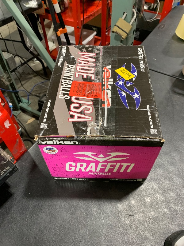Photo 1 of Valken Graffiti Paintballs - .68 Caliber - Tournament-Grade Accuracy, Bright Fill, Eco-Friendly & Consistent Performance - 2000 Count