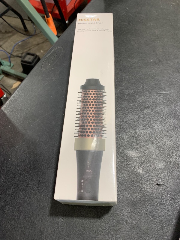 Photo 1 of Ionic Thermal Brush Blowout Hot Brush 1.5 Inch Heat Hair Curling Brush 30s Fast Heated Round Brush Hair Styling Brush Dual Voltage Hot Curling Iron Brush for Easy Blowouts Styling