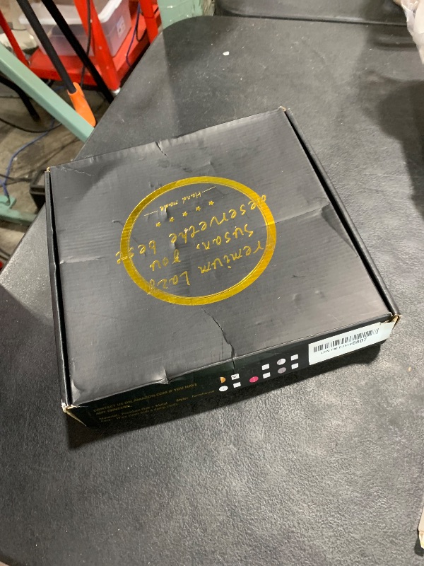 Photo 1 of 10" Oak Wood Decorative Tray for Home Decor, Tray for Coffee Table Decor Perfume Nightstand Vanity Bathroom Trays for Counter Candle Jewelry Makeup Farmhouse Table Centerpiece for Dining Room Gold