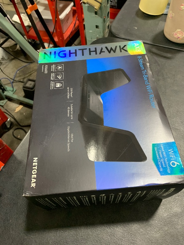 Photo 1 of NETGEAR Nighthawk 8-Stream WiFi 6 Router (RAX70) - Security Features, AX6600 Tri-Band Wireless Speed (up to 6.6 Gbps) - Coverage up to 2,500 sq. ft., 40 Devices