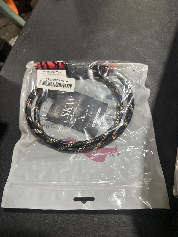 Photo 1 of SKW Audiophiles Subwoofer Lock RCA Cable RCA to RCA Multiple Shield with Ultra-high Purity Copper Digital Coaxial Cable for HiFi Systems 3.2ft/1m