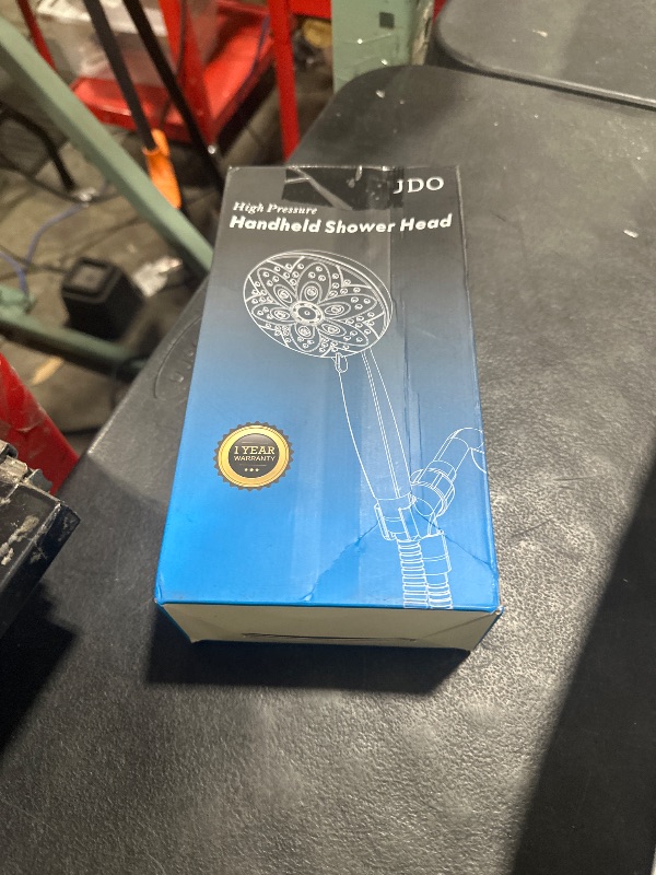 Photo 1 of JDO Shower Head with Handheld, High Pressure Handheld Shower Head 6 Settings, Detachable Set with Stainless Steel Hose and Shower Bracket (Brushed Nickel)