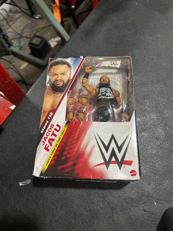 Photo 1 of Mattel WWE Elite Action Figure & Accessories, Series #118, 6-inch Collectible Jacob Fatu with 25 Articulation Points & Swappable Hands