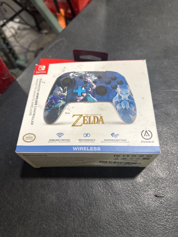 Photo 1 of PowerA Enhanced Nintendo Switch Controller Wireless - Zelda Midnight Ride, Legend of Zelda Sworn Protector, tears of the kingdom, Rechargeable Pro Controller for Switch, Immersive Motion Control and Advanced Gaming Buttons