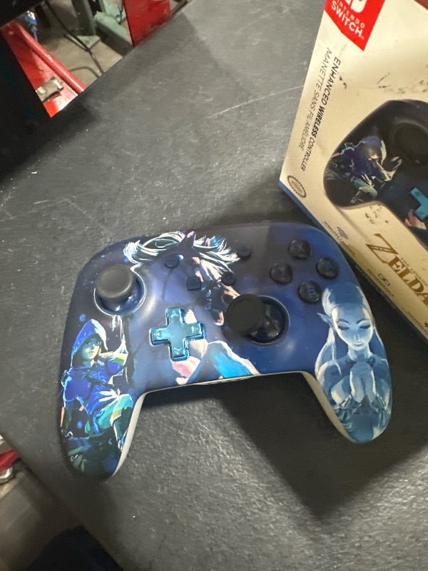 Photo 1 of PowerA Enhanced Nintendo Switch Controller Wireless - Zelda Midnight Ride, Legend of Zelda Sworn Protector, tears of the kingdom, Rechargeable Pro Controller for Switch, Immersive Motion Control and Advanced Gaming Buttons