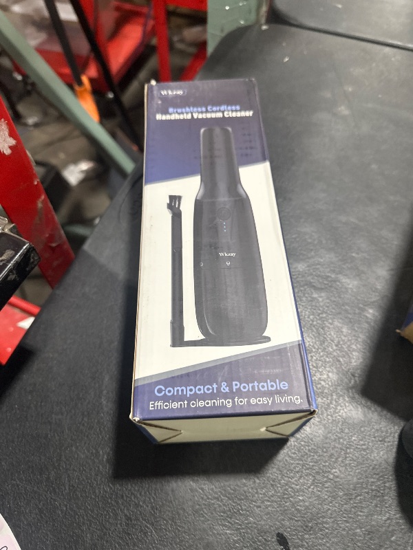 Photo 1 of ITEM IS MISSING PARTS, UNSURE WHAT PARTS ARE MISSING -----------------------------------------Wkzay Small Handheld Vacuum Cordless with Brushless Motor – 16,000Pa Strong Suction, Fast Charging, Low Noise, Lightweight and Portable for Home, Apartment, Dorm