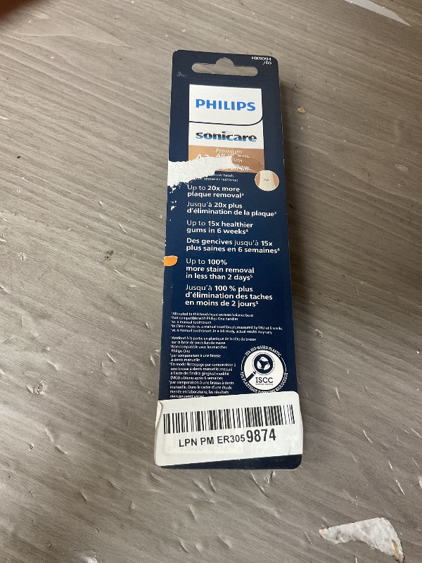 Photo 1 of Philips Sonicare A3 Premium All-in-One, Genuine Replacement Toothbrush Heads, White, 2 Pack, HX9092/65