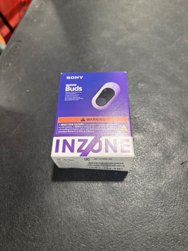 Photo 1 of Sony Inzone s Wireless Gaming Earbuds, Perfect for PlayStation® 5, for PC/PS5/Switch/Mobile, 48Hr Battery with Case, Noise Canceling, 360 Spatial Sound, 2.4GHz USB-C Dongle, WF-G700N White