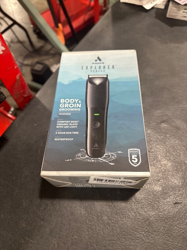 Photo 1 of Andis Explorer Groin and Body Hair Trimmer for Men, Bikini Lines for Women, Electric Razor, Wet/Dry Body Shaver, Pubic Trimmer, Manscape, Waterproof, Cordless, Black, 561088