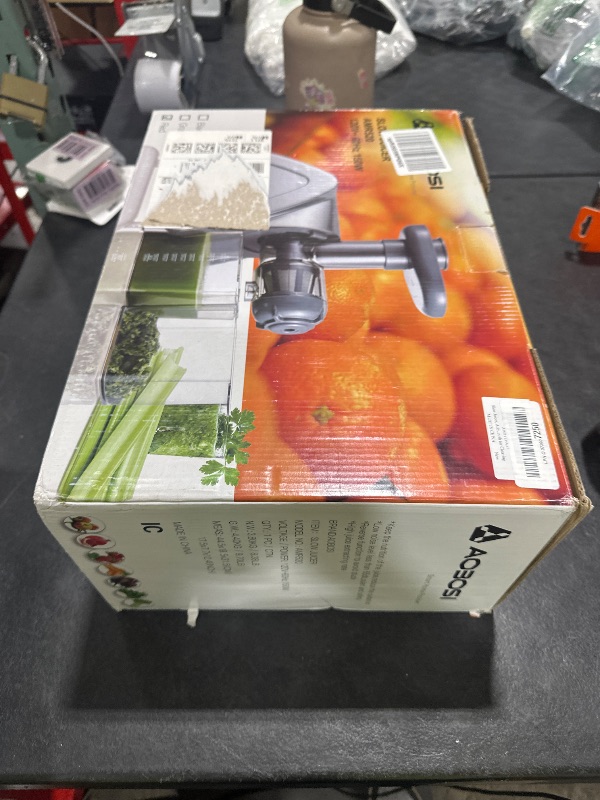 Photo 1 of Cold Press Juicer, Aobosi Juicer Machine,Slow Masticating Juicers Machines with Reverse Function, Quiet Motor, High Juice Yield with Juice Jug & Brush for Cleaning (Red)