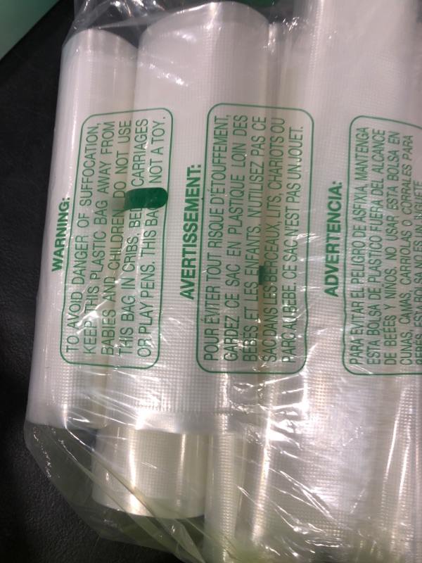 Photo 1 of Bonsenkitchen Vacuum Sealer Rolls Bags, 6 Pack 3 Rolls 11" x 20' + 3 Rolls 8" x 20' Commercial Grade BPA Free Bag Rolls, Durable Customized Size Food Vac Bags for Storage and Sous Vide Cooking VB3211