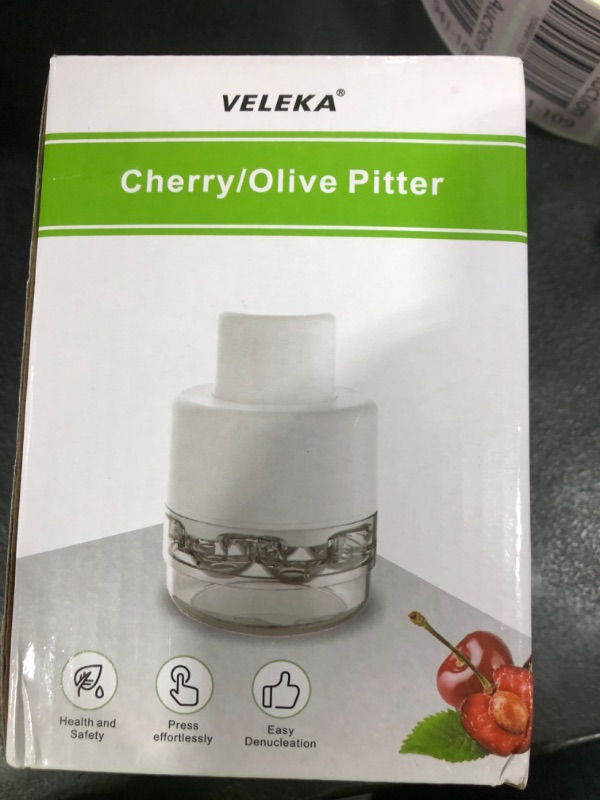 Photo 1 of SCHVUBENR 7-IN-1 Large Cherry Pitter Tool - Portable Cherry Corer Pitter with Ergonomic Push Design - Easy to Use for Making Cherry Jam - Pit 7 Cherries at Once, Saving Time & Effort(Red)