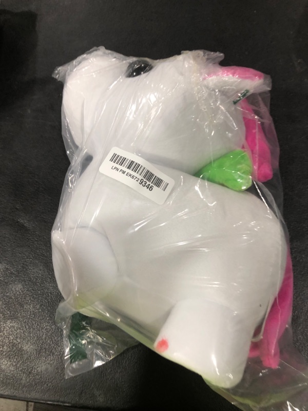 Photo 1 of Adopt Me! Neon Unicorn Light-Up Plush - Soft and Cuddly - Three Light-Up Modes - Directly from The #1 Game, Exclusive Virtual Item Code Included - Toys for Kids - Ages 6+