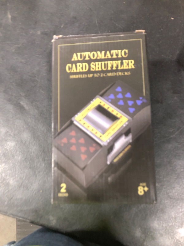 Photo 1 of Nileole 2 Decks Automatic Card Shuffler, Battery-Powered Shuffler for UNO, Phase10, Texas Hold'em, Poker, Home Card Games, Blackjack, Party Club