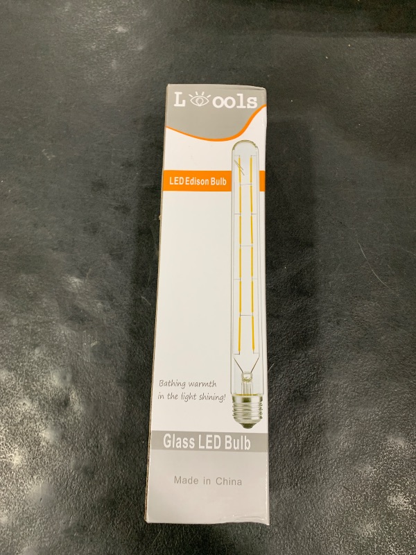 Photo 1 of Dimmable Led Tubular Bulb 6W,3000K Soft White,T30 Long Tube Edison Led Vintage Filament Bulb,60W Equivalent,Clear Glass Cover, E26 Medium Base,4-Pack. (11.8in(300mm)-6W)