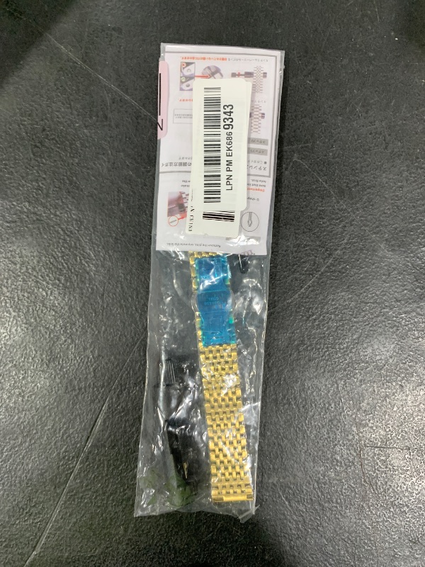 Photo 1 of BINLUN Ultra Thin Mesh Stainless Steel Watch Band Light Watch Strap Polished Watch Bracelets Replacement 12mm/14mm/16mm/18mm/20mm/22mm for Men Women with Butterfly Buckle(Gold,20mm)
