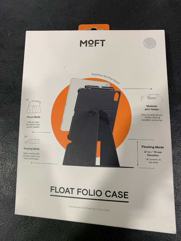 Photo 1 of MOFT Folio iPad Pro 11 inch (M4) Case with Detachable Pencil Holder, Lightweight & Protective, Durable MOVAS Material and Comfortable Touch Perfect for Browsing,Drawing, Studying, Sidecar, Misty Cove