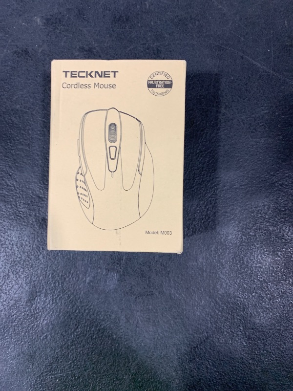 Photo 1 of TECKNET Wireless Mouse, 2.4G Ergonomic Optical Mouse, Computer Mouse for Laptop, PC, Computer, Chromebook, Notebook, 6 Buttons, 24 Months Battery Life, 4000 DPI, 6 Adjustment Levels