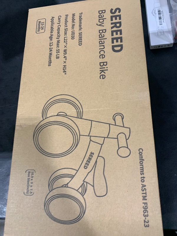 Photo 1 of SEREED Baby Balance Bike for 1-2 Year Olds - 4 Wheels, First Bike for Toddlers, Birthday Gift (Green)